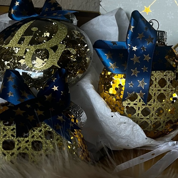 CUSTOM ORDER Handcrafted Holiday Ornaments-Set of 4 - Picture 14 of 16